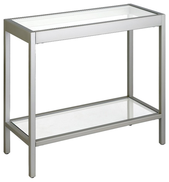 Henn&Hart 24" Silver Side Table Side Tables And End Tables by