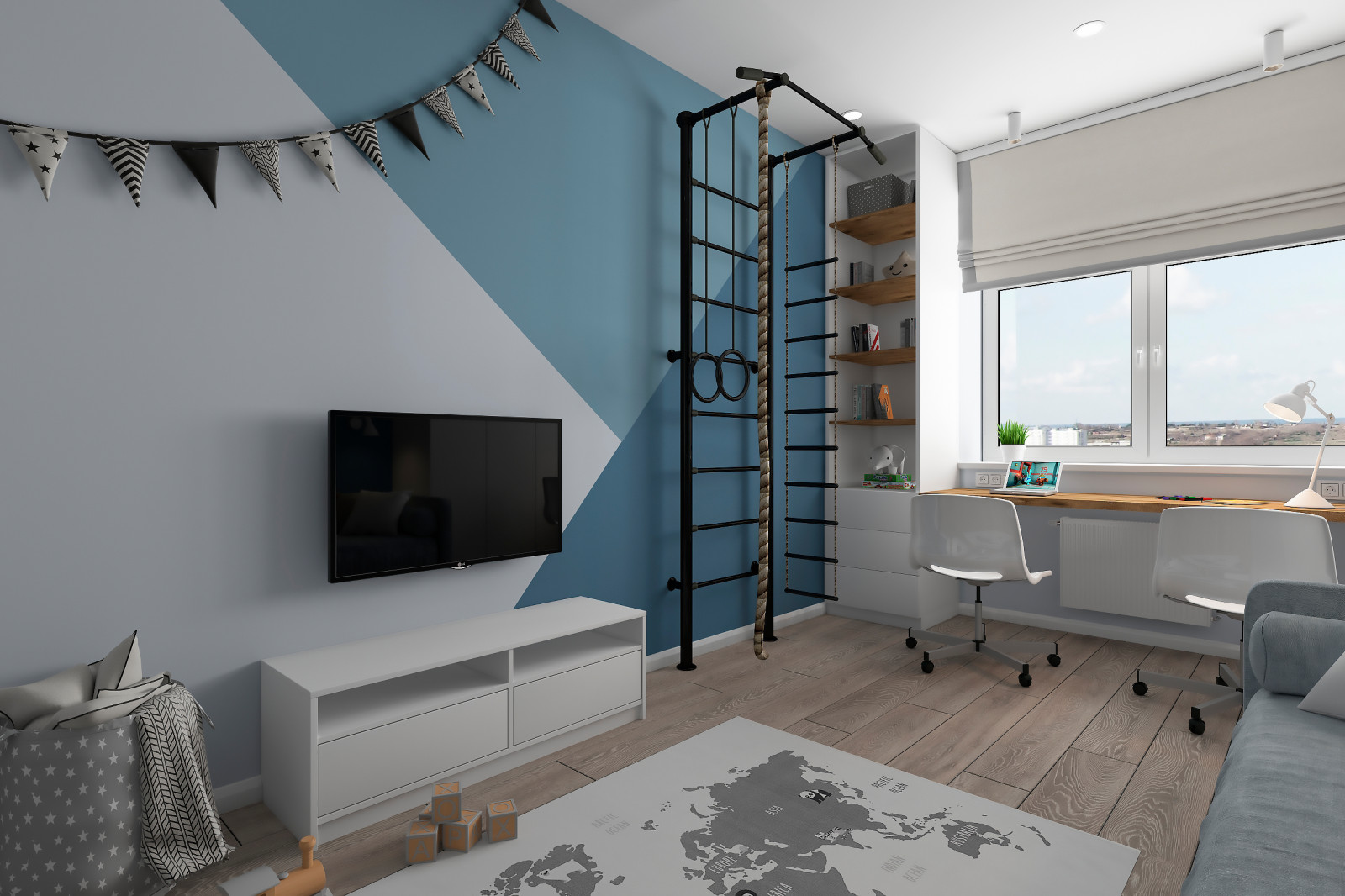 Дизайн 3-х комнатной квартиры в ЖК "Аврора-парк", г.Краснодар