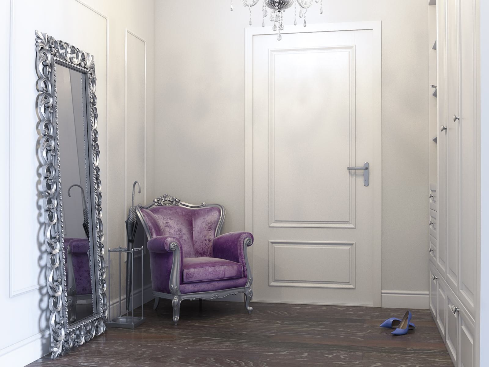 Интерьер прихожей в современном классическом стиле