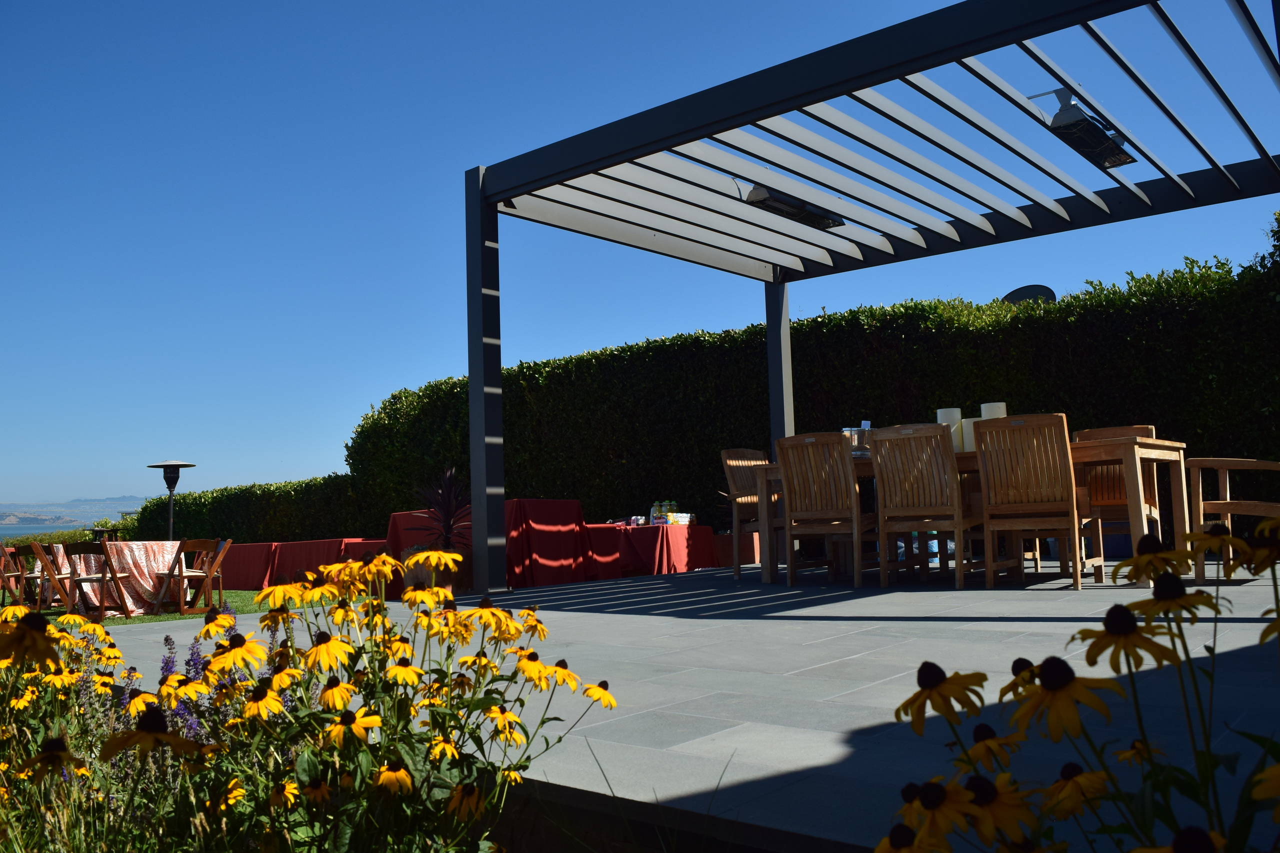 Bluestone patio and pergola