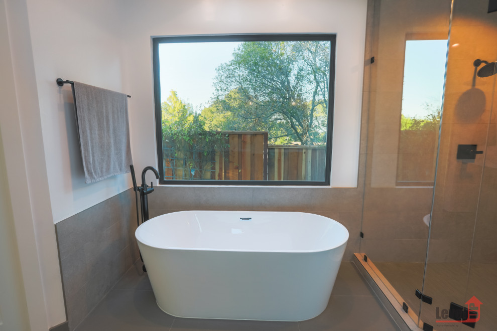 Portola Valley Custom Home Modern Bathroom San Francisco by