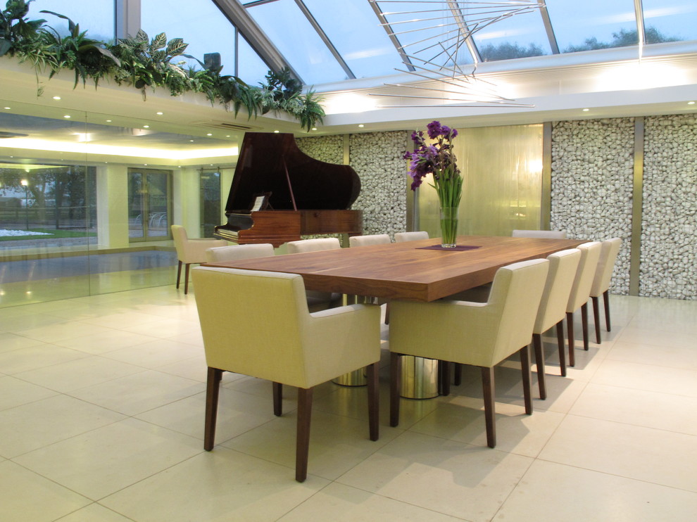 Contemporary dining room in Manchester.