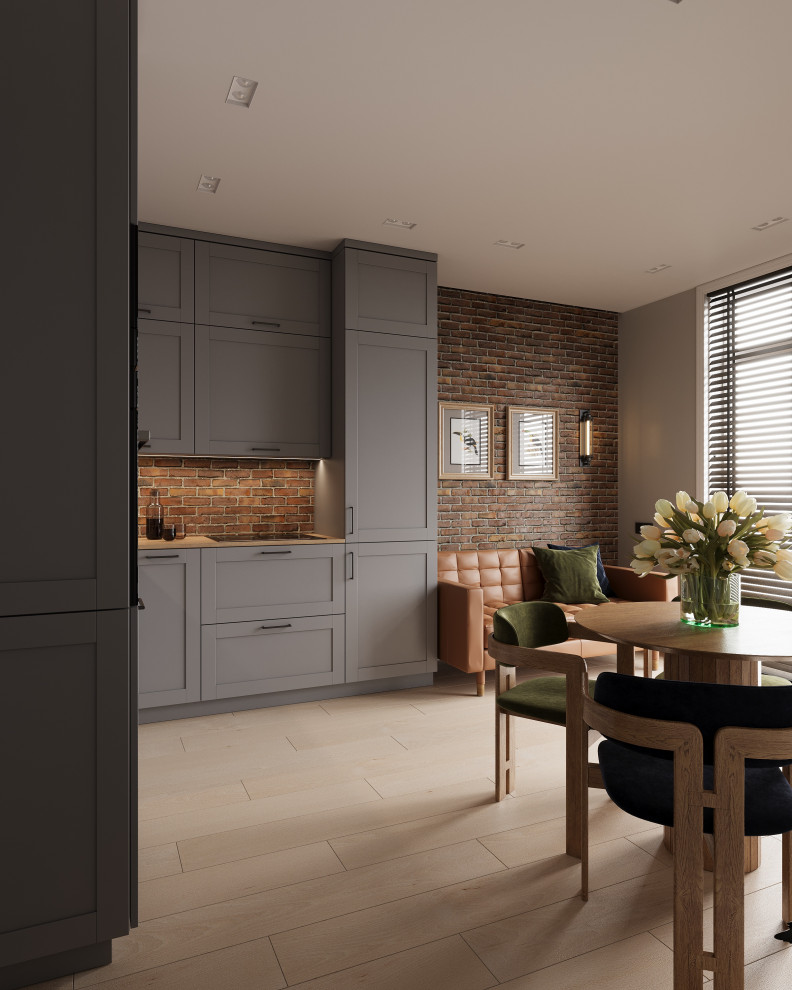 Дизайн-проект квартиры 60 кв.м в  стиле Петербургский Лофт