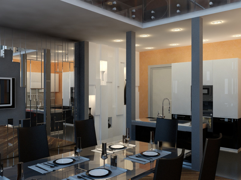 Гостиная в коттедже пос. Колосково