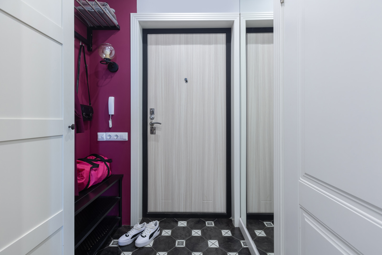 Дизайн-проект квартиры в ЖК "Новый Оккервиль" Минимализм с яркими акцентами 36м2