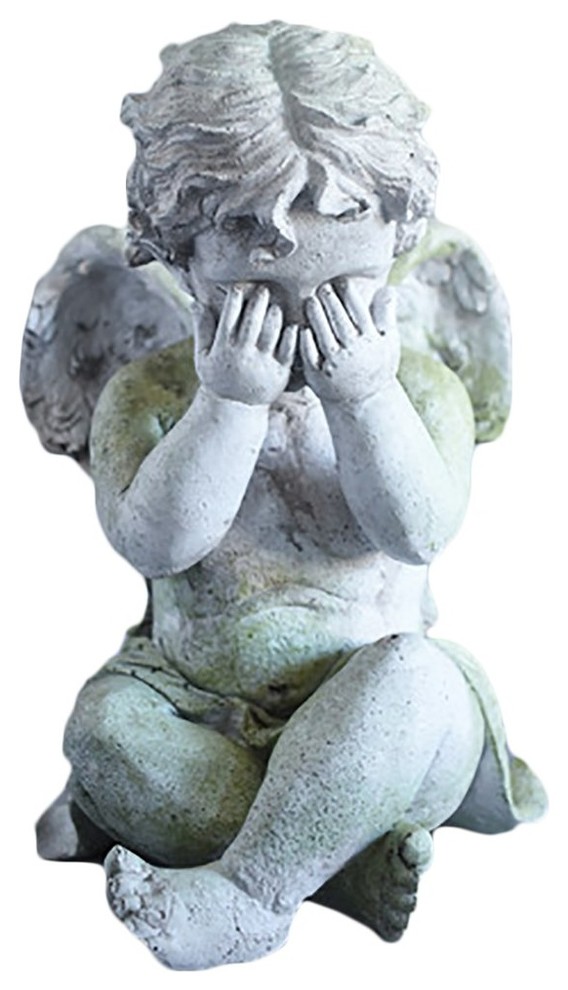 Large Cherub Garden Statues Garden Design Ideas