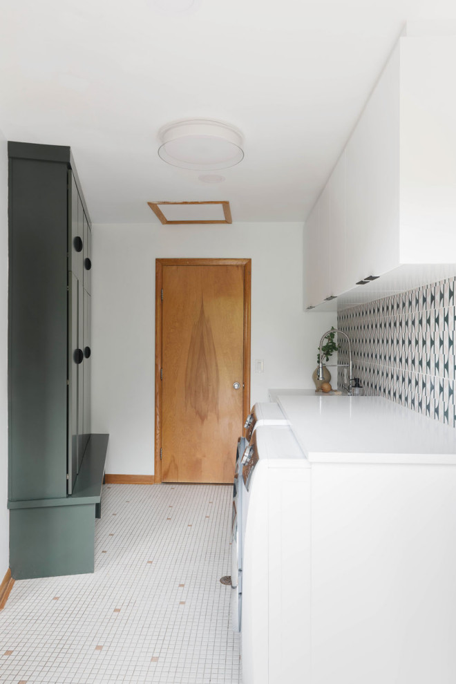 Inspiration for a midcentury laundry room in Cincinnati.