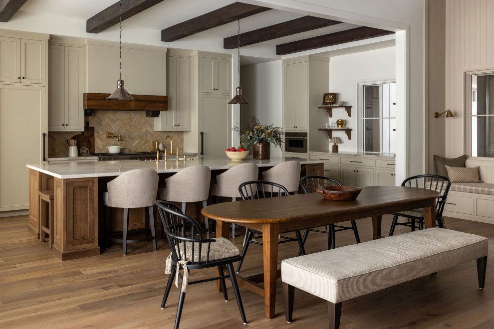 Transitional dining room photo in Sacramento