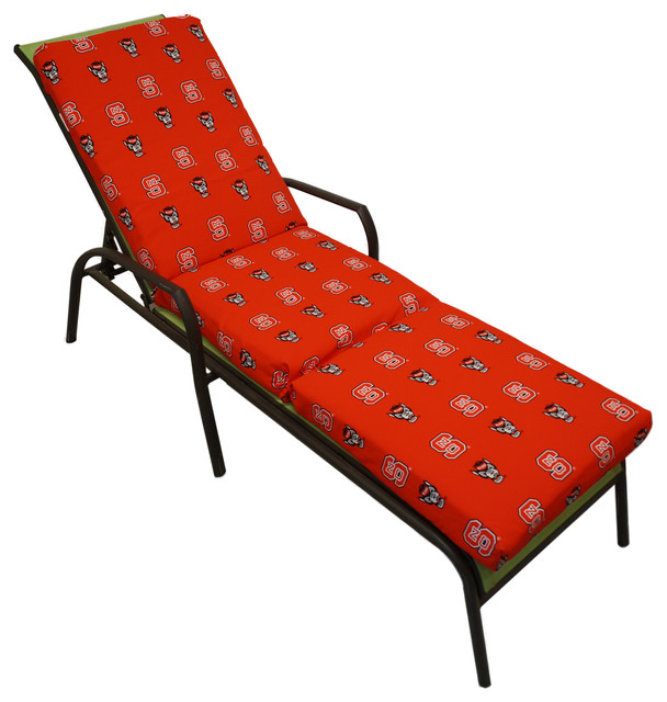 North Carolina State Wolfpack 3 Piece Chaise Lounge Cushion