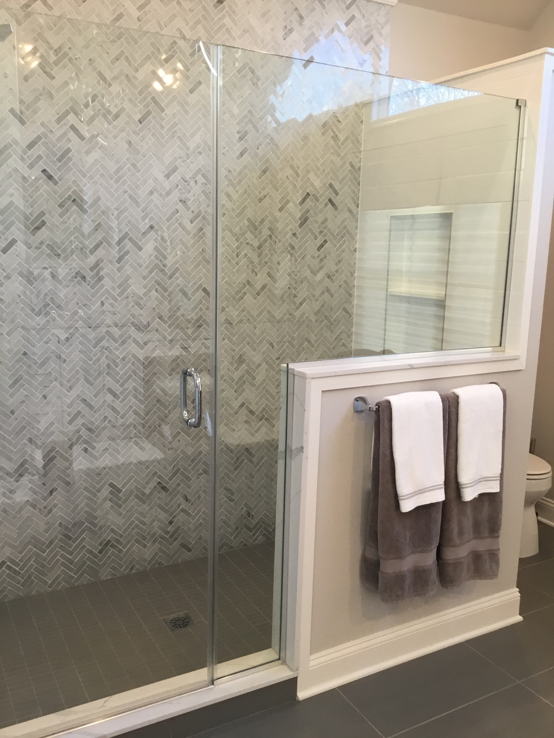 Modern Elegant Gray Master Bathroom