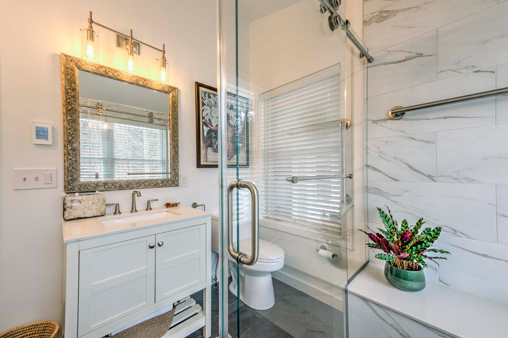 White Bathroom Remodel