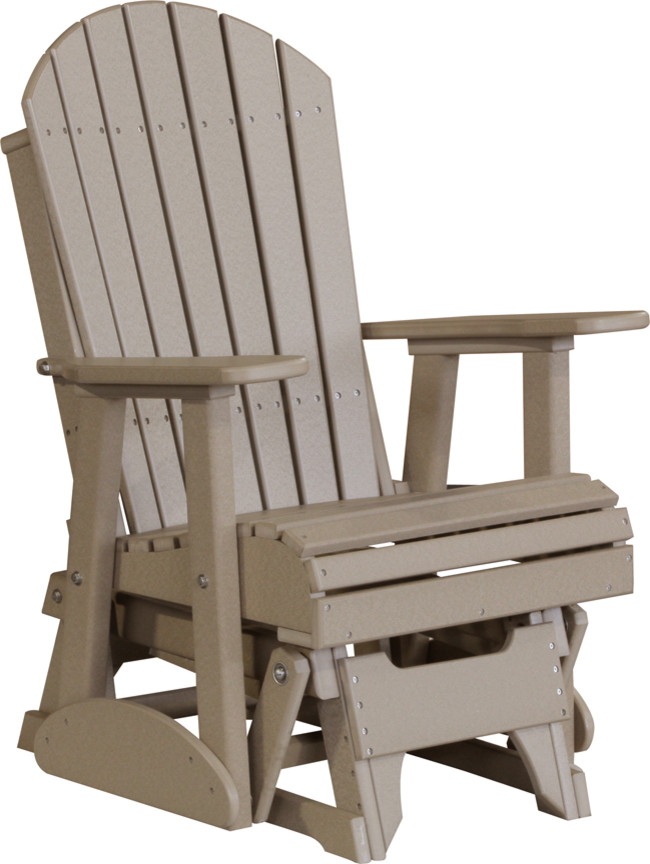 2' Poly Adirondack Outdoor Glider Chair Contemporary Outdoor Gliders by Furniture Barn USA