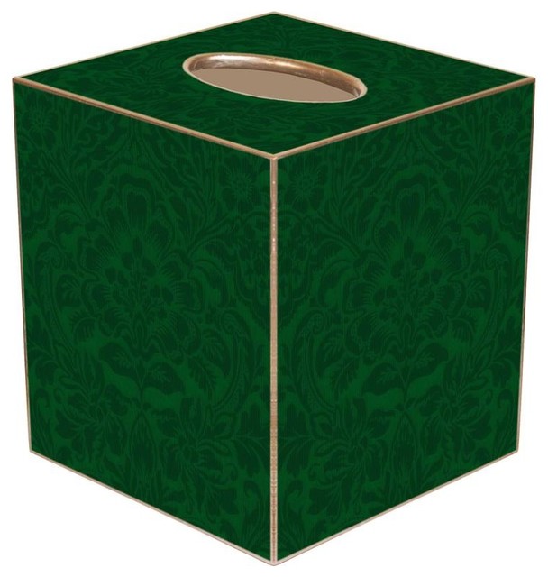 TB1870 - Emerald Damask Tissue Box Cover