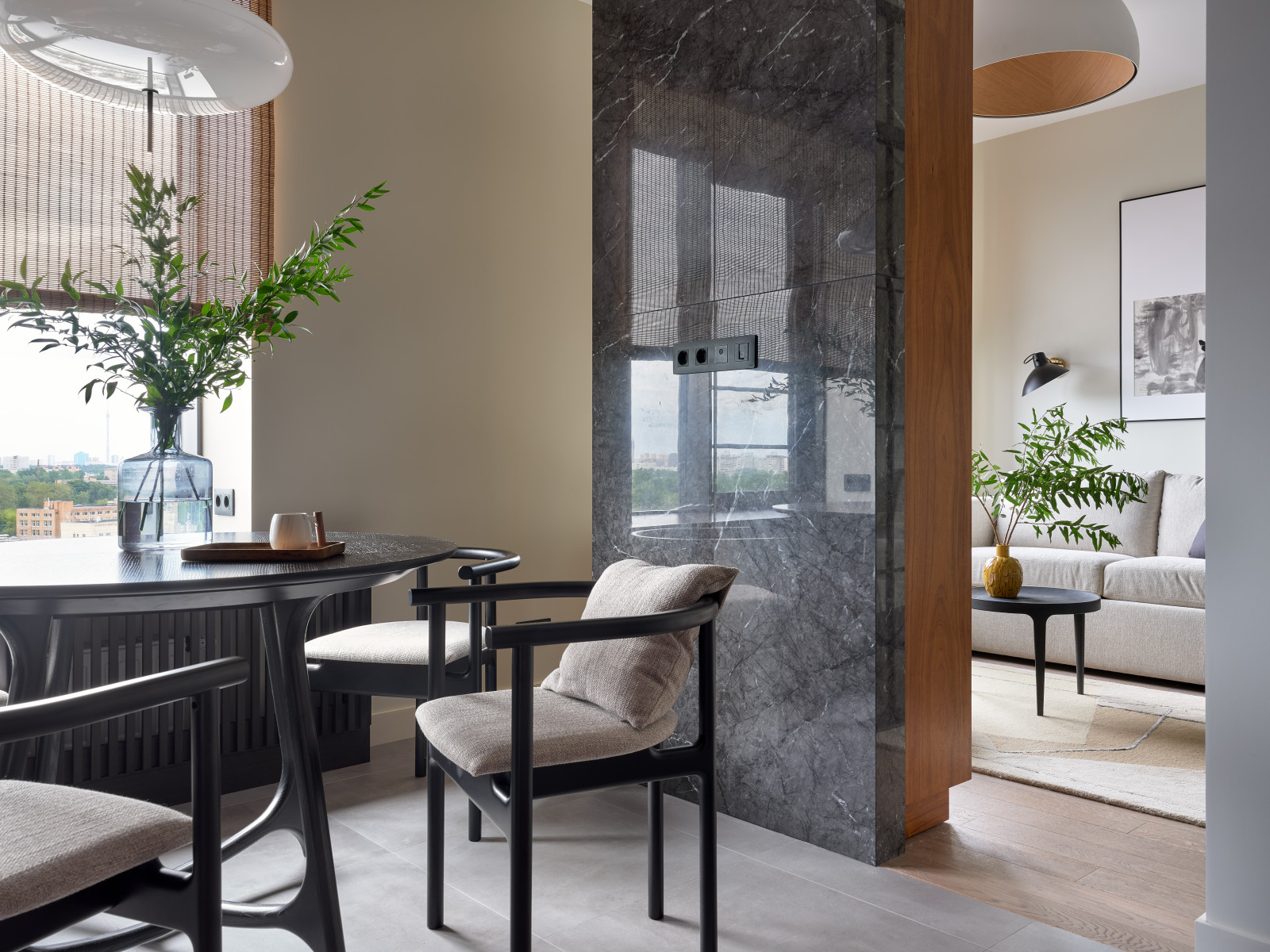 Современный интерьер с нотками Азии