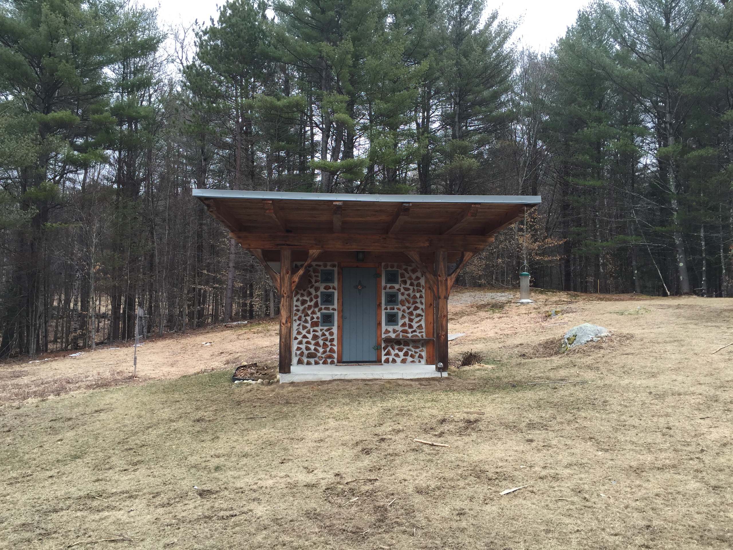 Timber frame outdoor sauna