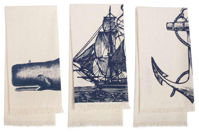 nautical theme hand towels