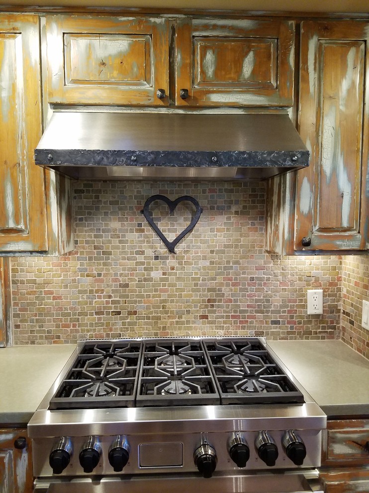 Mountain style kitchen photo in Phoenix