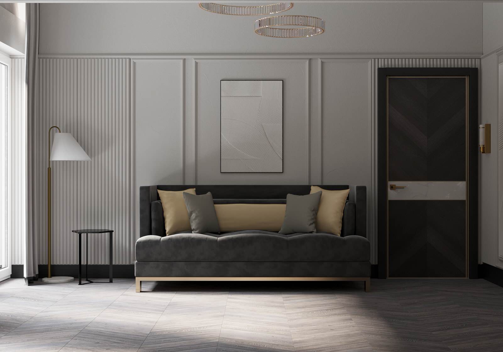 Фахверковый дом на 300 м2, в стиле ар-деко