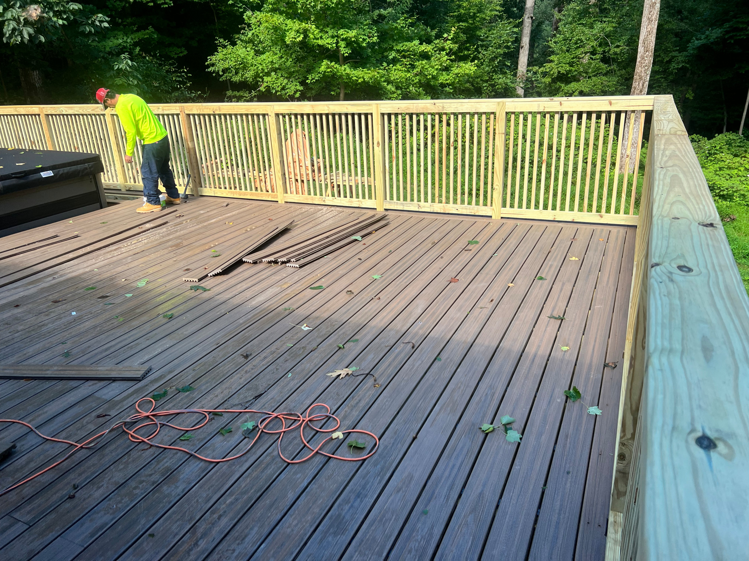 Residential deck construction