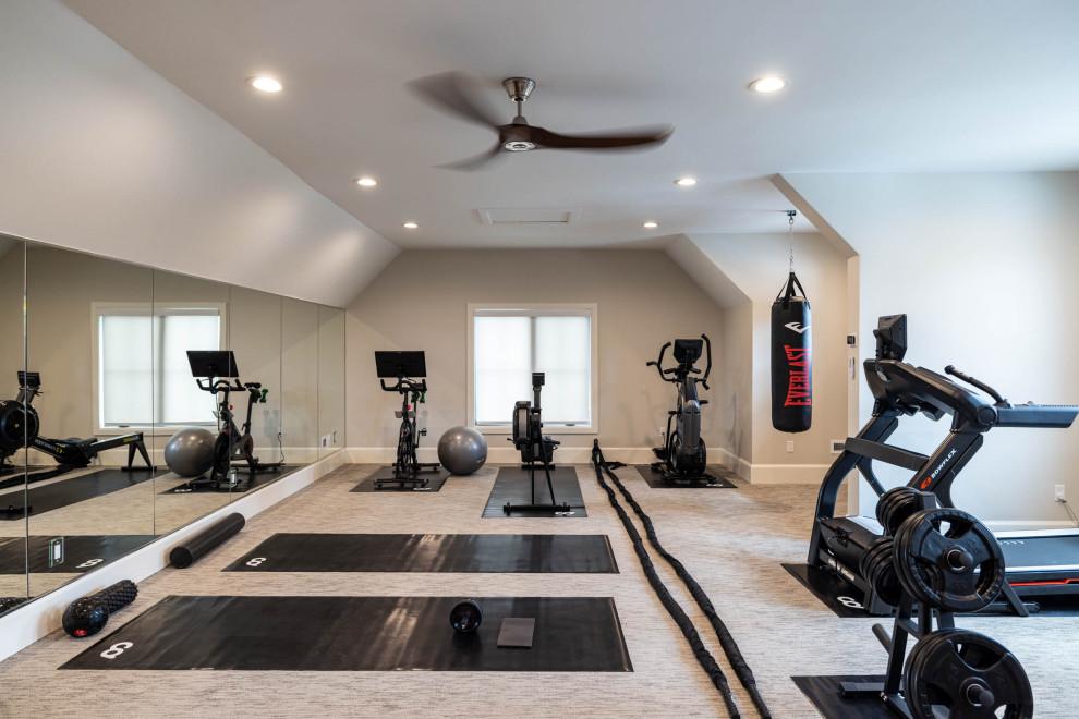 Country home gym in Salt Lake City.