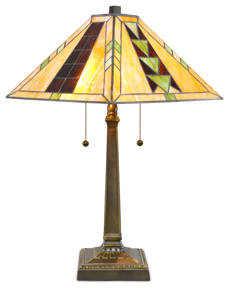 Serena d'italia Tiffany 2-Light Mission Table Lamp Set