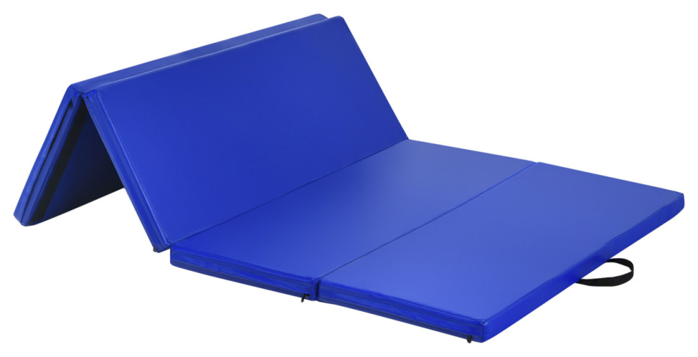 Gymax 6 X 4 Folding Gymnastics Tumbling Mat Thick Panel Gym Fitness Exercise Home Gym
