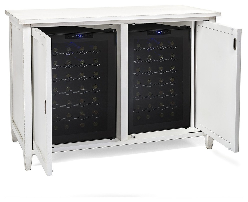 Firenze Mezzo Wine and Spirits Credenza with 28 Bottle Wine Refrigerator 33517 Other by