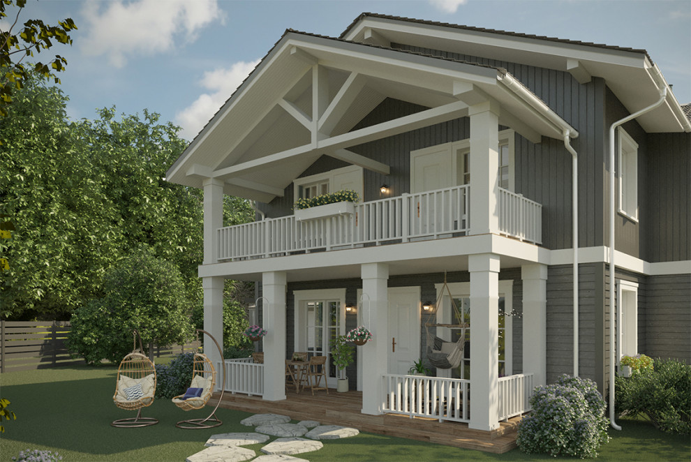 Загородный дом с баней