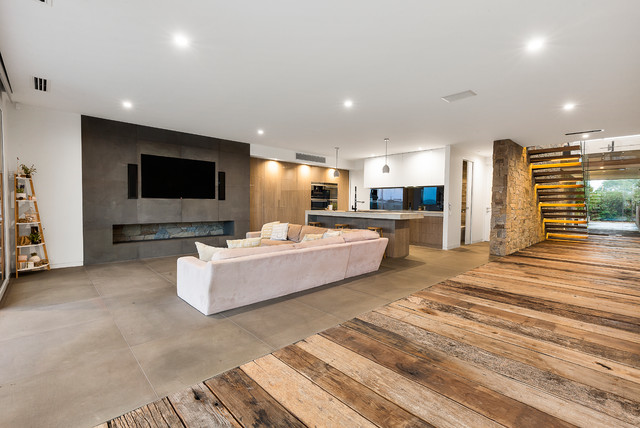 Clipper Quay contemporary-vardagsrum