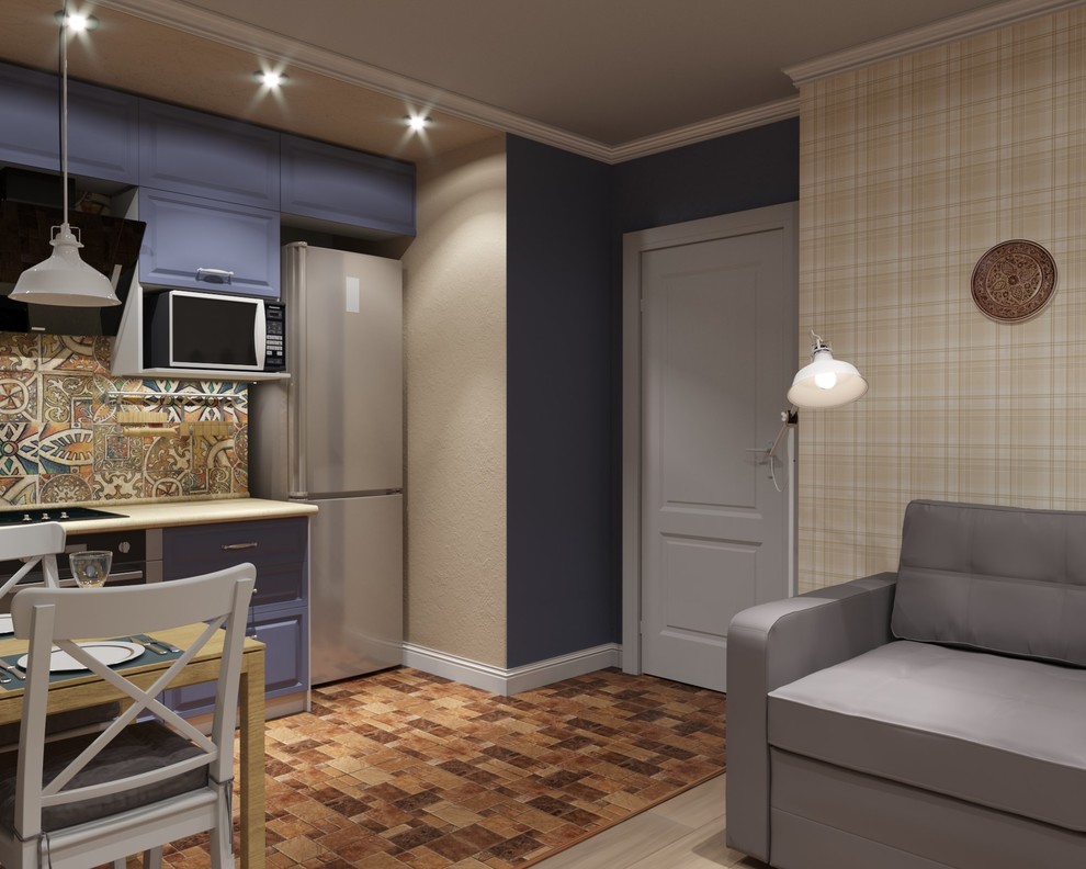 Проект однокомнатной квартиры 42м.кв