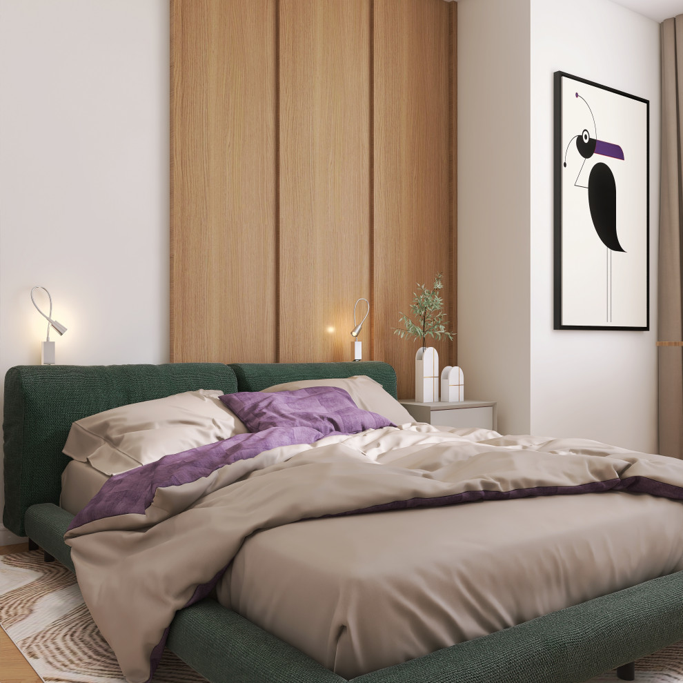 3 комнатная квартира в современном стиле для молодой семьи, Москва