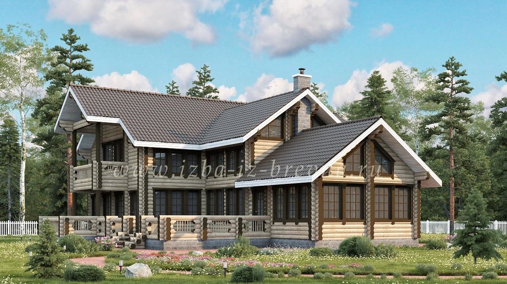 Проекты домов из оцилиндрованного бревна и профилированного бруса