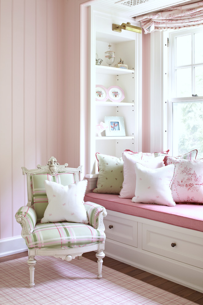 This is an example of a traditional kids' room for girls in Other.