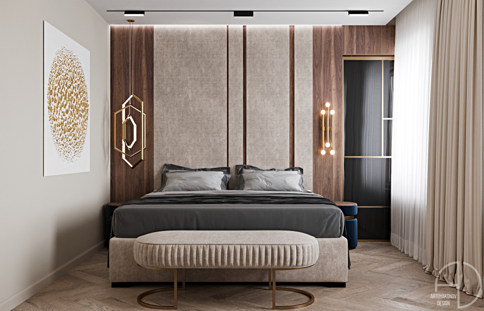 Дизайн интерьера загородного дома. Поселок Зеркальный 250 м2