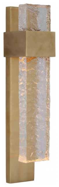 Brock Medium Wall Sconce, 1-Light, LED, Clear, 14"H (S 2340SB/CWG CU3CE)