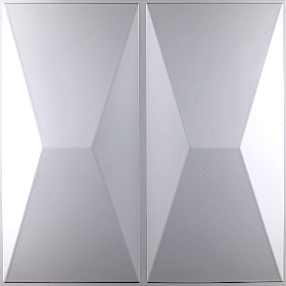 11 7/8"Wx11 7/8"H Aberdeen EnduraWall Decorative 3D Wall Panel, White
