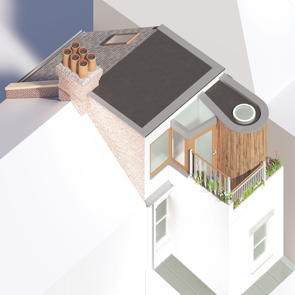 Contemporary loft conversion to a terraced house