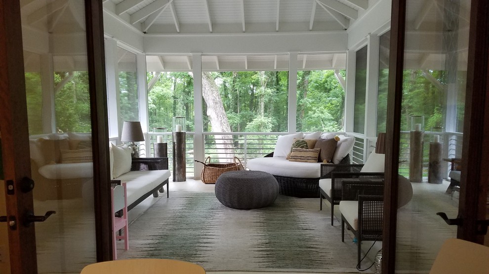 Screened In Porch Addition - Transitional - Sunroom - Raleigh - by ...