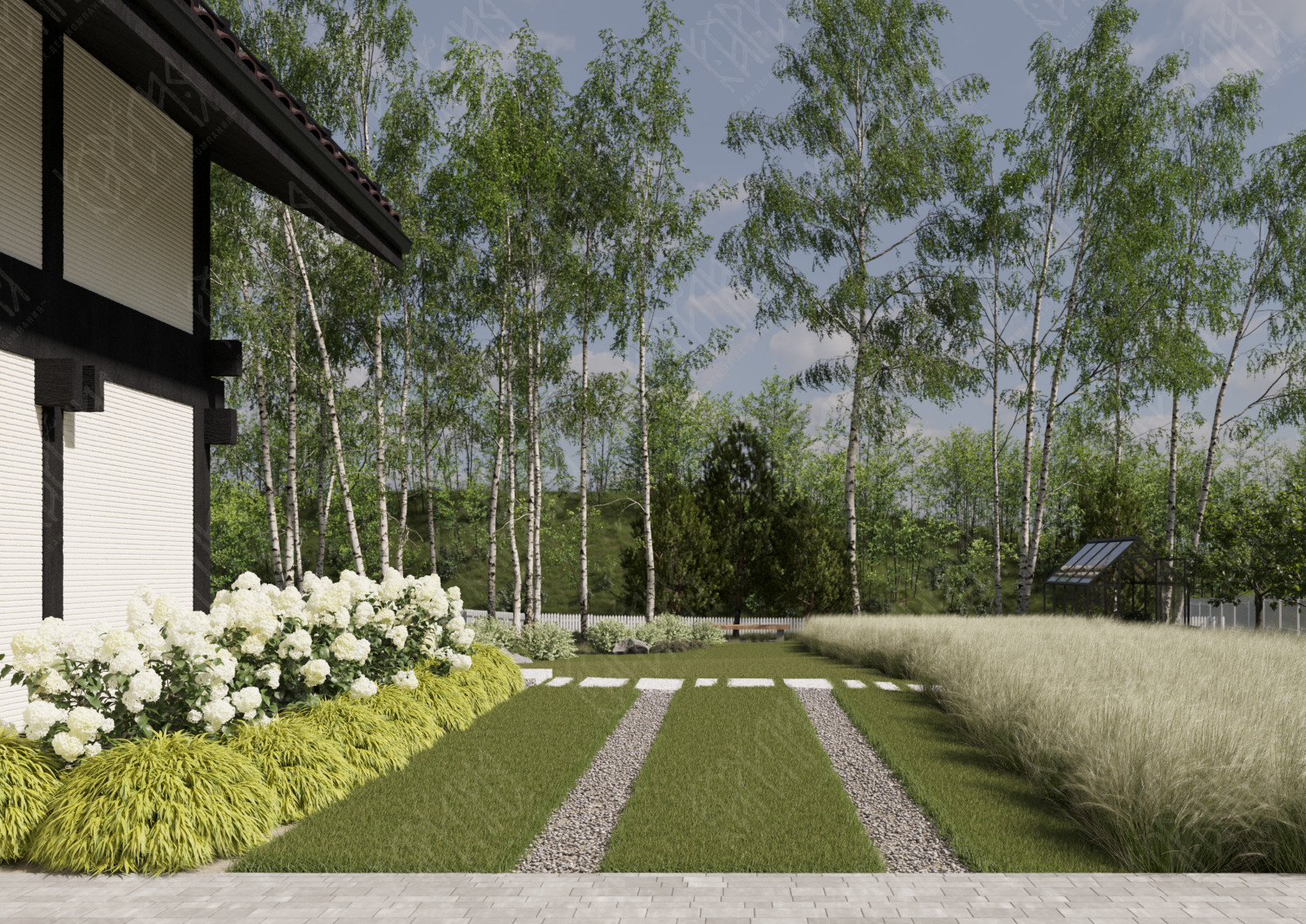 Вид на участок с открытой парковки