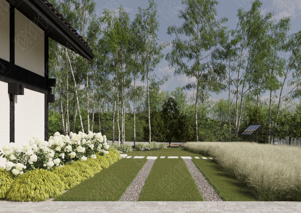 Вид на участок с открытой парковки