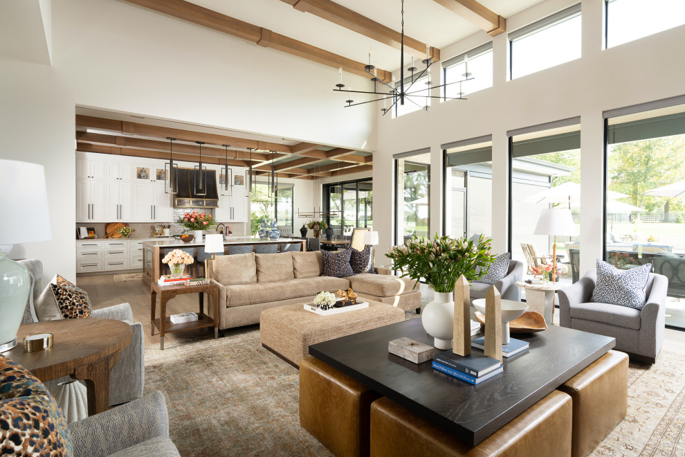 Chic Modern Ranch Built for Comfort - Traditional - Living Room - Other ...