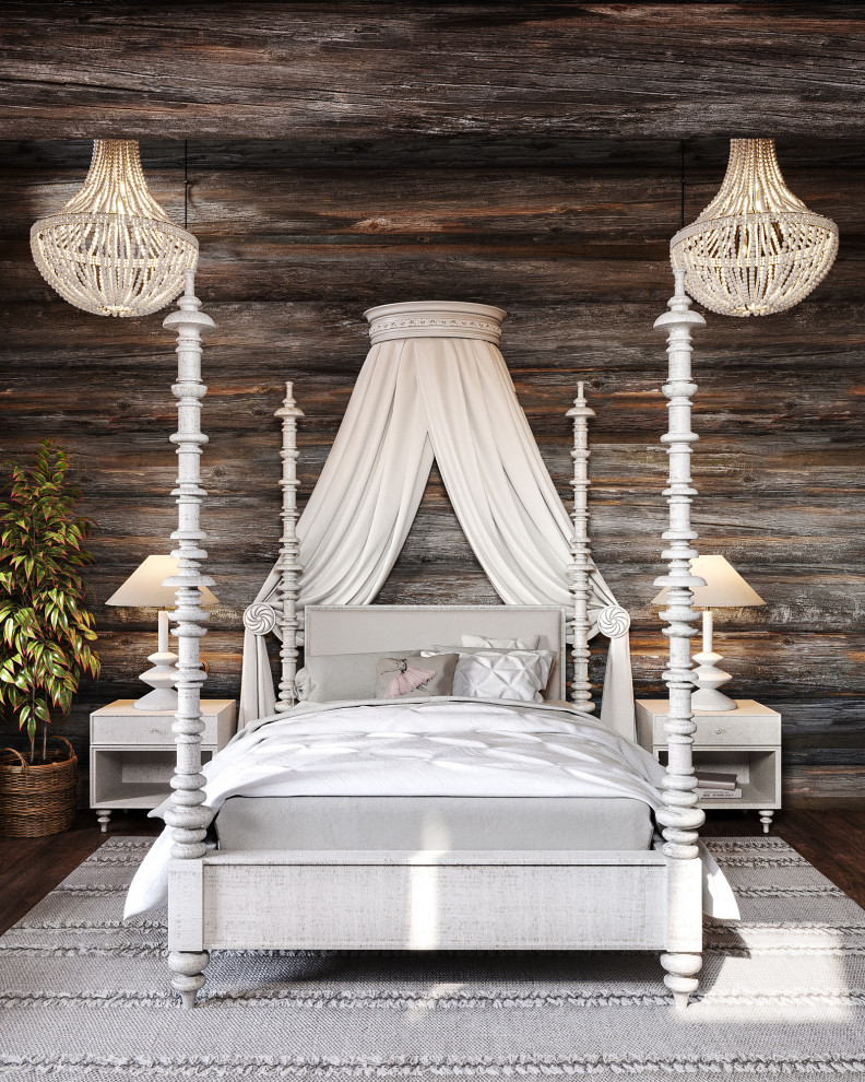 Дом из кело. Спальня старшей девочки