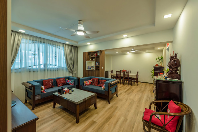 HDB Project - Tampines asian-living-room