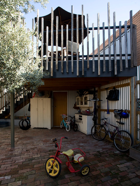 L house eclectic-terrace