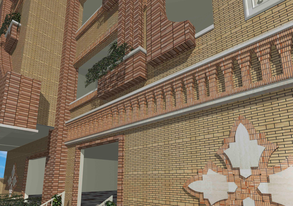Idéer för att renovera en mellanstor orientalisk balkong