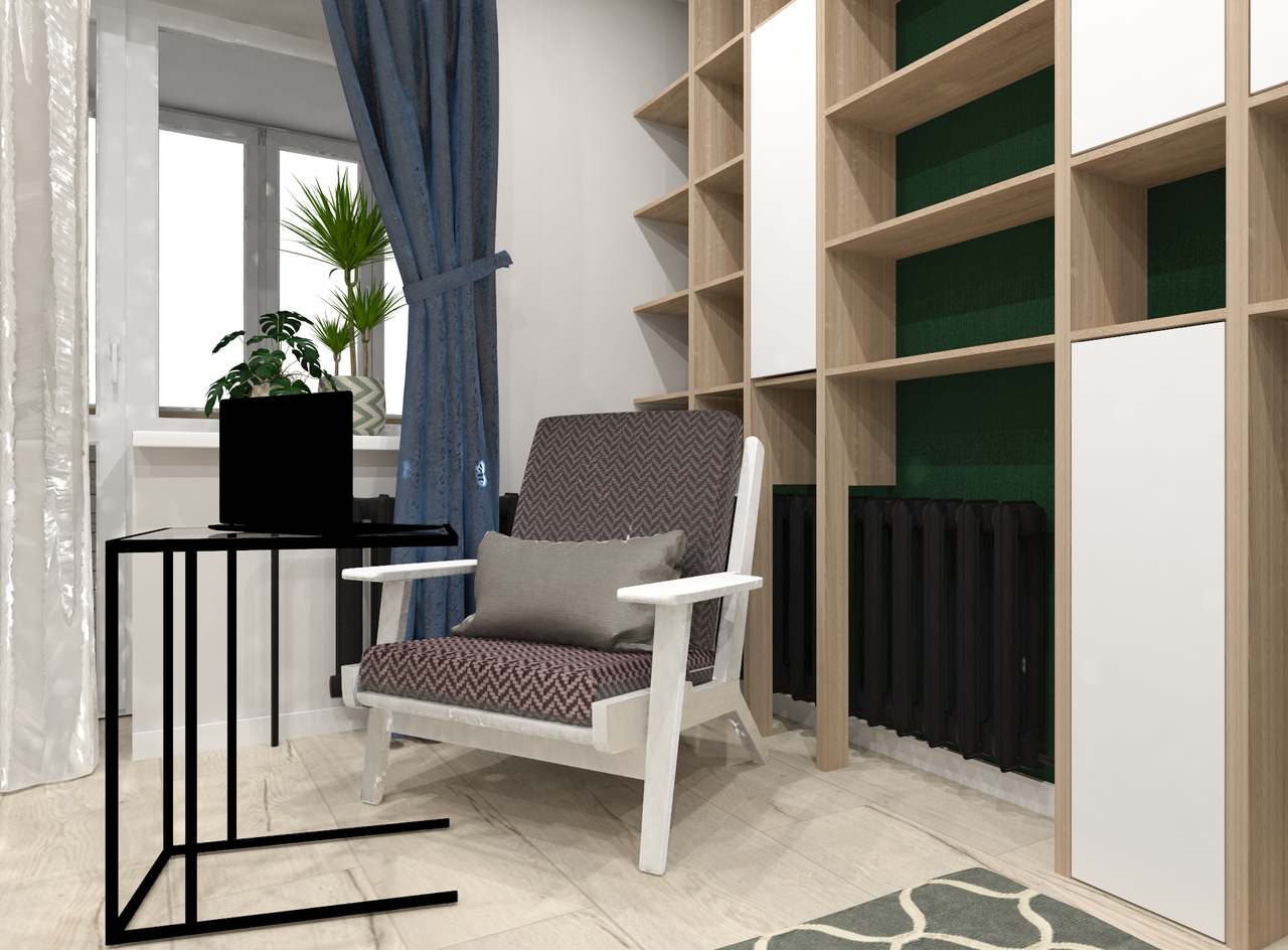 Визуализация кабинетной зоны из проекта