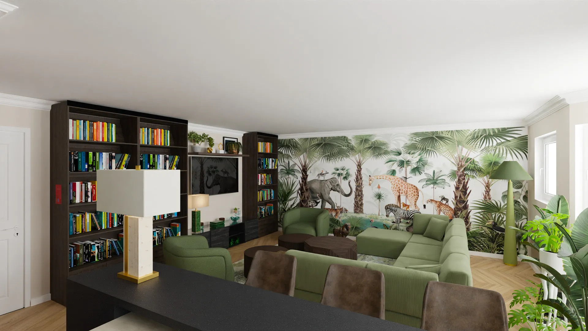 Rénovation complète, réunification de plusieurs appartements d'un petit immeuble