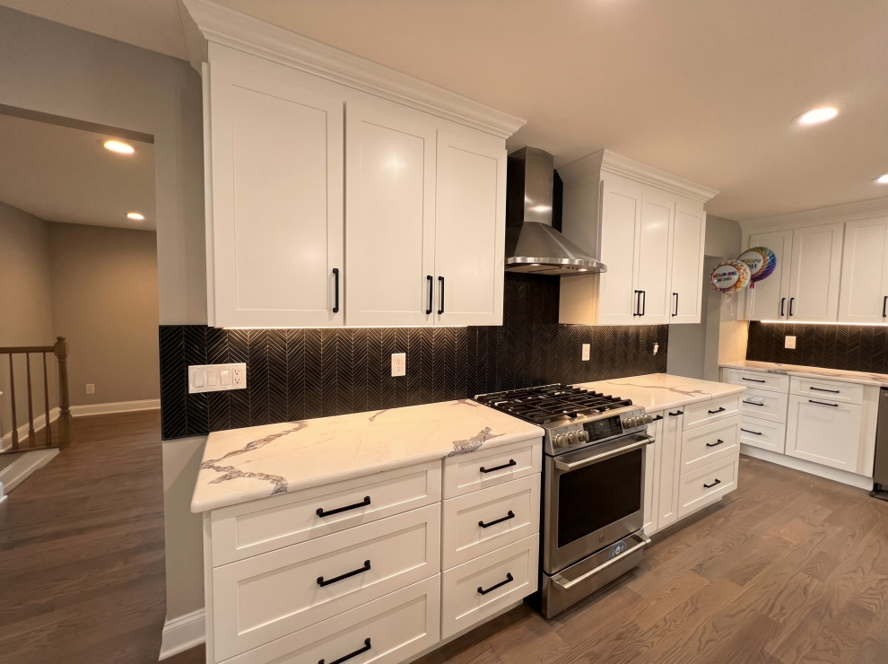 Kitchen Range Wall | Addition to Split Level Teaneck NJ