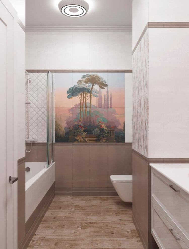 Дизайн проект квартиры  общей площадью 87 м2 в стиле "Эклектика"