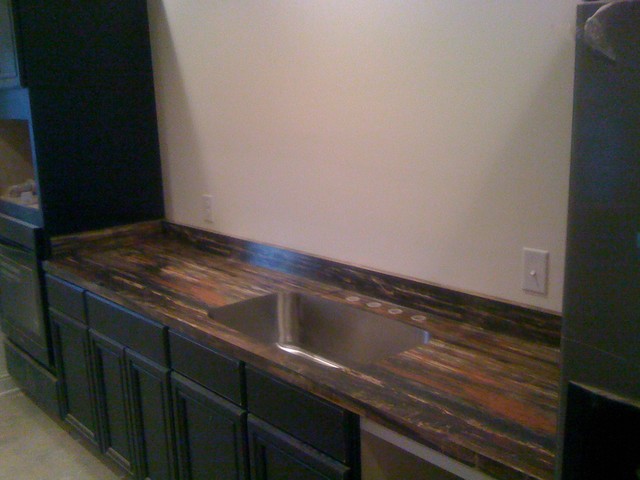 Petrified Wood Formica Laminate Modern Kitchen Chicago By